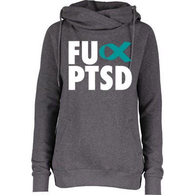 Fu Ptsd Cool Gift Post Traumatic Stress Disorder Awareness Gift Womens Funnel Neck Pullover Hood