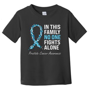 Family Prostate Cancer Awareness Light Blue Ribbon Survivor Toddler T-Shirt