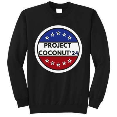 Funny Project Coconut Tree 24 Kamala Harris President Gen Z Sweatshirt