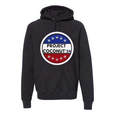 Funny Project Coconut Tree 24 Kamala Harris President Gen Z Premium Hoodie