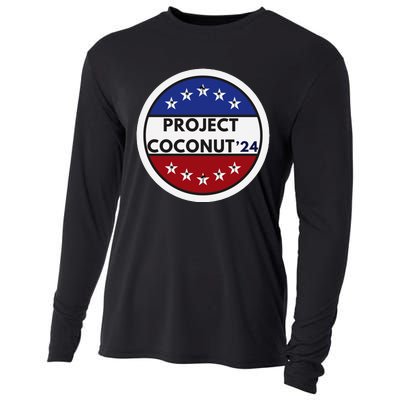 Funny Project Coconut Tree 24 Kamala Harris President Gen Z Cooling Performance Long Sleeve Crew