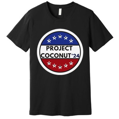 Funny Project Coconut Tree 24 Kamala Harris President Gen Z Premium T-Shirt