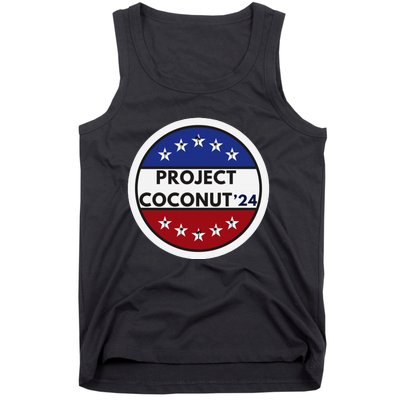 Funny Project Coconut Tree 24 Kamala Harris President Gen Z Tank Top