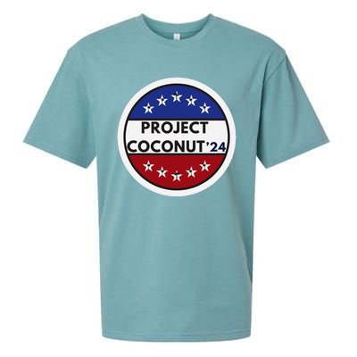 Funny Project Coconut Tree 24 Kamala Harris President Gen Z Sueded Cloud Jersey T-Shirt