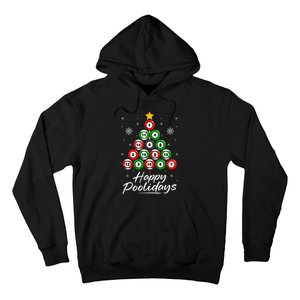 Funny Pool Christmas Tree Billiards Ugly Xmas Sweater Hoodie