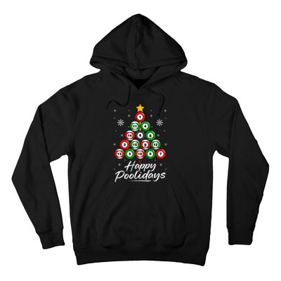 Funny Pool Christmas Tree Billiards Ugly Xmas Sweater Hoodie