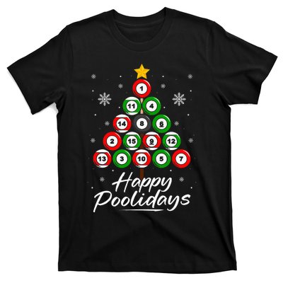 Funny Pool Christmas Tree Billiards Ugly Xmas Sweater T-Shirt