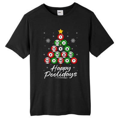 Funny Pool Christmas Tree Billiards Ugly Xmas Sweater Tall Fusion ChromaSoft Performance T-Shirt