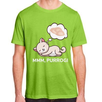 Funny Pierogi Cat Polish Food Poland Polska Adult ChromaSoft Performance T-Shirt