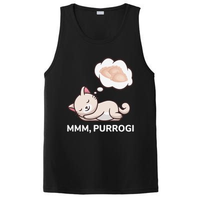 Funny Pierogi Cat Polish Food Poland Polska PosiCharge Competitor Tank