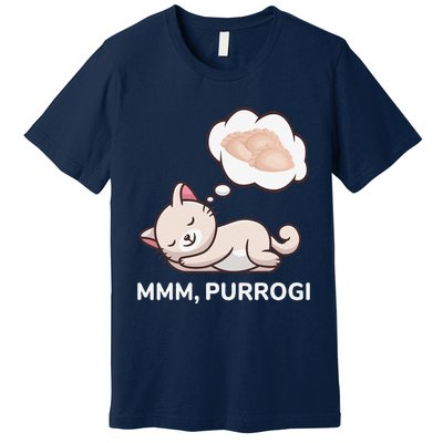 Funny Pierogi Cat Polish Food Poland Polska Premium T-Shirt