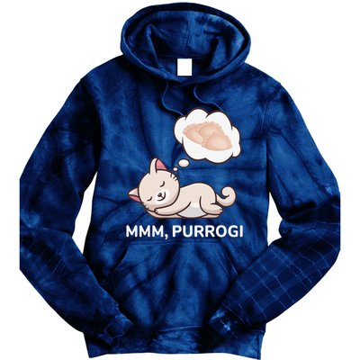 Funny Pierogi Cat Polish Food Poland Polska Tie Dye Hoodie