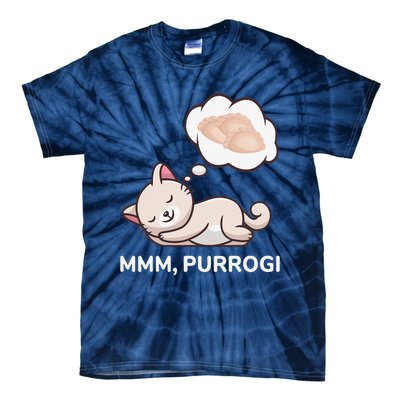 Funny Pierogi Cat Polish Food Poland Polska Tie-Dye T-Shirt