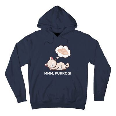 Funny Pierogi Cat Polish Food Poland Polska Tall Hoodie