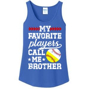 Favorite Players Call Me Brother Baseball Softball Brother Funny Gift Ladies Essential Tank