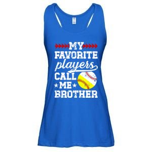 Favorite Players Call Me Brother Baseball Softball Brother Funny Gift Ladies Essential Flowy Tank