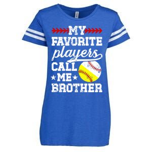 Favorite Players Call Me Brother Baseball Softball Brother Funny Gift Enza Ladies Jersey Football T-Shirt