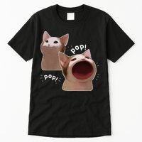 Funny Pop Cat Meme Tall T-Shirt