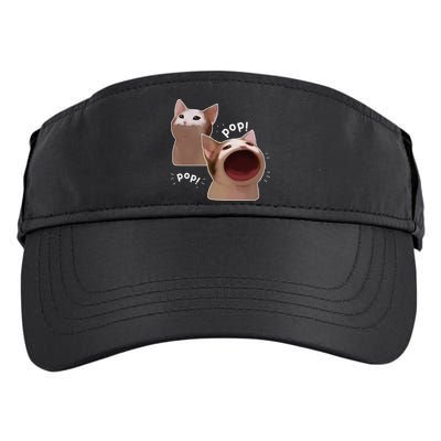Funny Pop Cat Meme Adult Drive Performance Visor