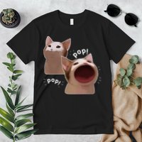 Funny Pop Cat Meme Premium T-Shirt