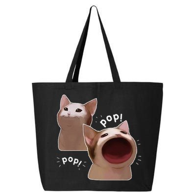 Funny Pop Cat Meme 25L Jumbo Tote
