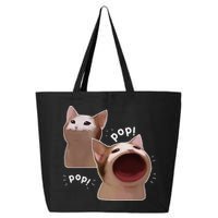 Funny Pop Cat Meme 25L Jumbo Tote