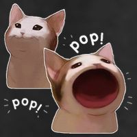 Funny Pop Cat Meme 25L Jumbo Tote