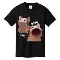 Funny Pop Cat Meme Kids T-Shirt