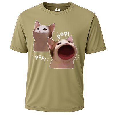 Funny Pop Cat Meme Performance Shirt