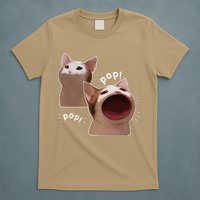 Funny Pop Cat Meme T-Shirt