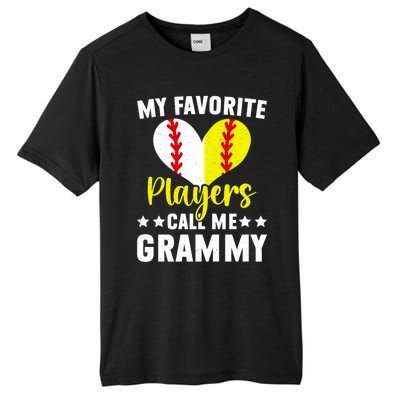 Favorite Players Call Me Grammy Baseball Softball Grammy Cute Gift Tall Fusion ChromaSoft Performance T-Shirt