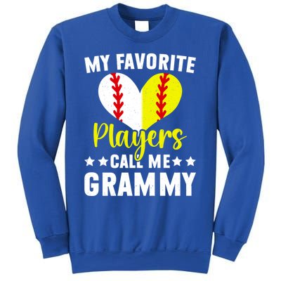 Favorite Players Call Me Grammy Baseball Softball Grammy Cute Gift Sweatshirt