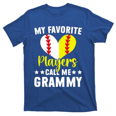 Favorite Players Call Me Grammy Baseball Softball Grammy Cute Gift T-Shirt