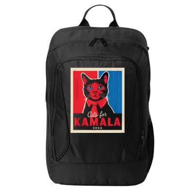 Funny Political Cats For Kamala Feline Lover Supporter City Backpack