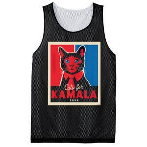 Funny Political Cats For Kamala Feline Lover Supporter Mesh Reversible Basketball Jersey Tank