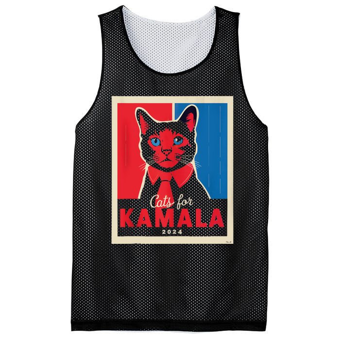 Funny Political Cats For Kamala Feline Lover Supporter Mesh Reversible Basketball Jersey Tank