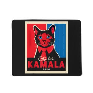 Funny Political Cats For Kamala Feline Lover Supporter Mousepad