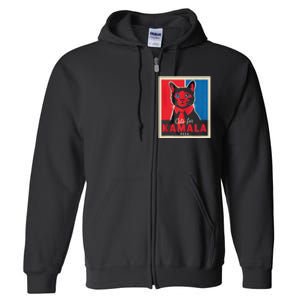 Funny Political Cats For Kamala Feline Lover Supporter Full Zip Hoodie