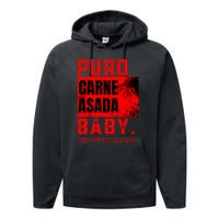 Funny Puro Carne Asada Baby Gorditoyguapo Performance Fleece Hoodie