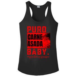 Funny Puro Carne Asada Baby Gorditoyguapo Ladies PosiCharge Competitor Racerback Tank