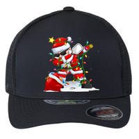 Funny Pickleball Christmas Dabbing Santa Playing Pickleball Flexfit Unipanel Trucker Cap