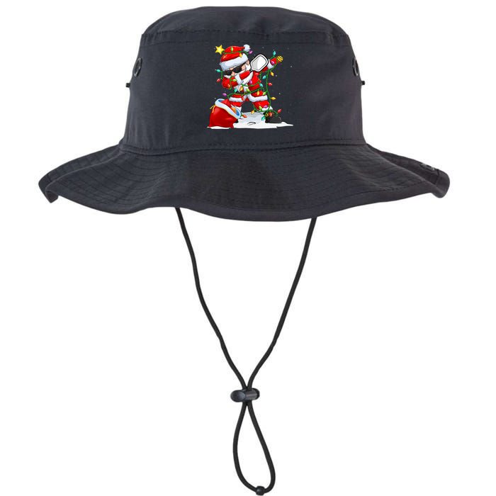 Funny Pickleball Christmas Dabbing Santa Playing Pickleball Legacy Cool Fit Booney Bucket Hat