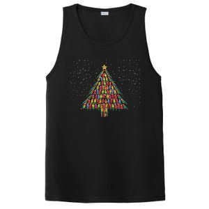 Funny Parrot Christmas Tree Macaw Cockatiel Parrot Xmas PosiCharge Competitor Tank