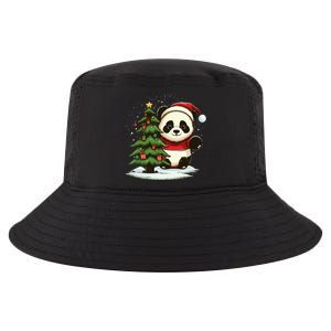 Festive Panda Claus for Christmas Celebration Cool Comfort Performance Bucket Hat