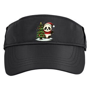 Festive Panda Claus for Christmas Celebration Adult Drive Performance Visor