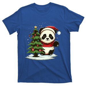 Festive Panda Claus for Christmas Celebration T-Shirt