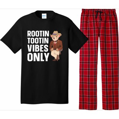 Funny Possum Cowboy Rootin Tootin Vibes Only Pajama Set