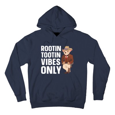 Funny Possum Cowboy Rootin Tootin Vibes Only Hoodie