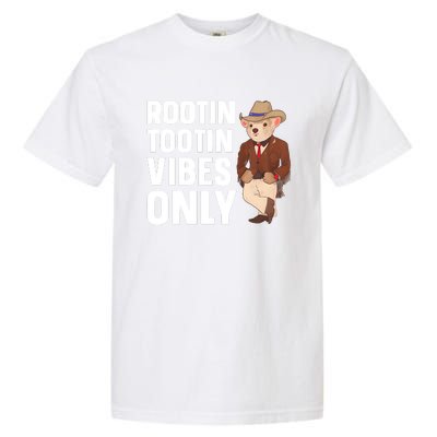 Funny Possum Cowboy Rootin Tootin Vibes Only Garment-Dyed Heavyweight T-Shirt