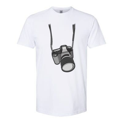 Funny Photographer Costume Camera Halloween Gift Ideas Softstyle® CVC T-Shirt